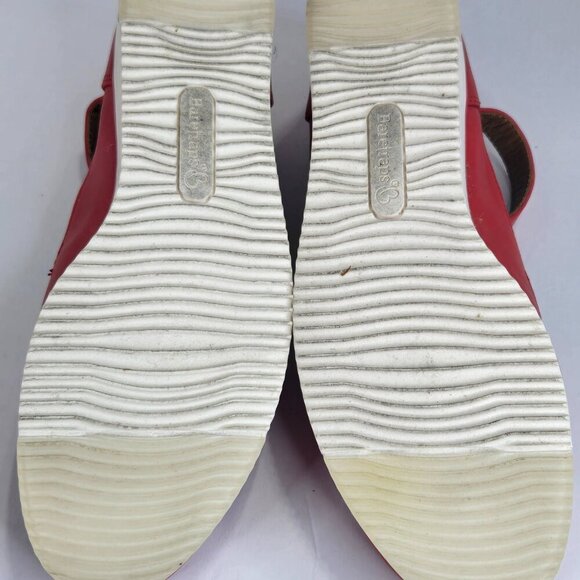 BareTraps Red Flats with Strap - Picture 10 of 11